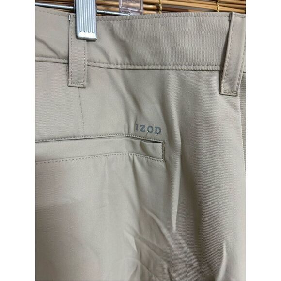 IZOD Golf Mens 38 Tan 365 Elastic Waist Shorts - Picture 4 of 4
